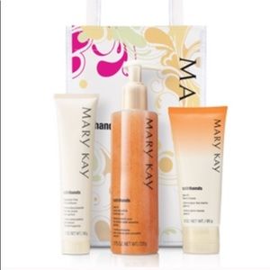 Peach Satin Hands set